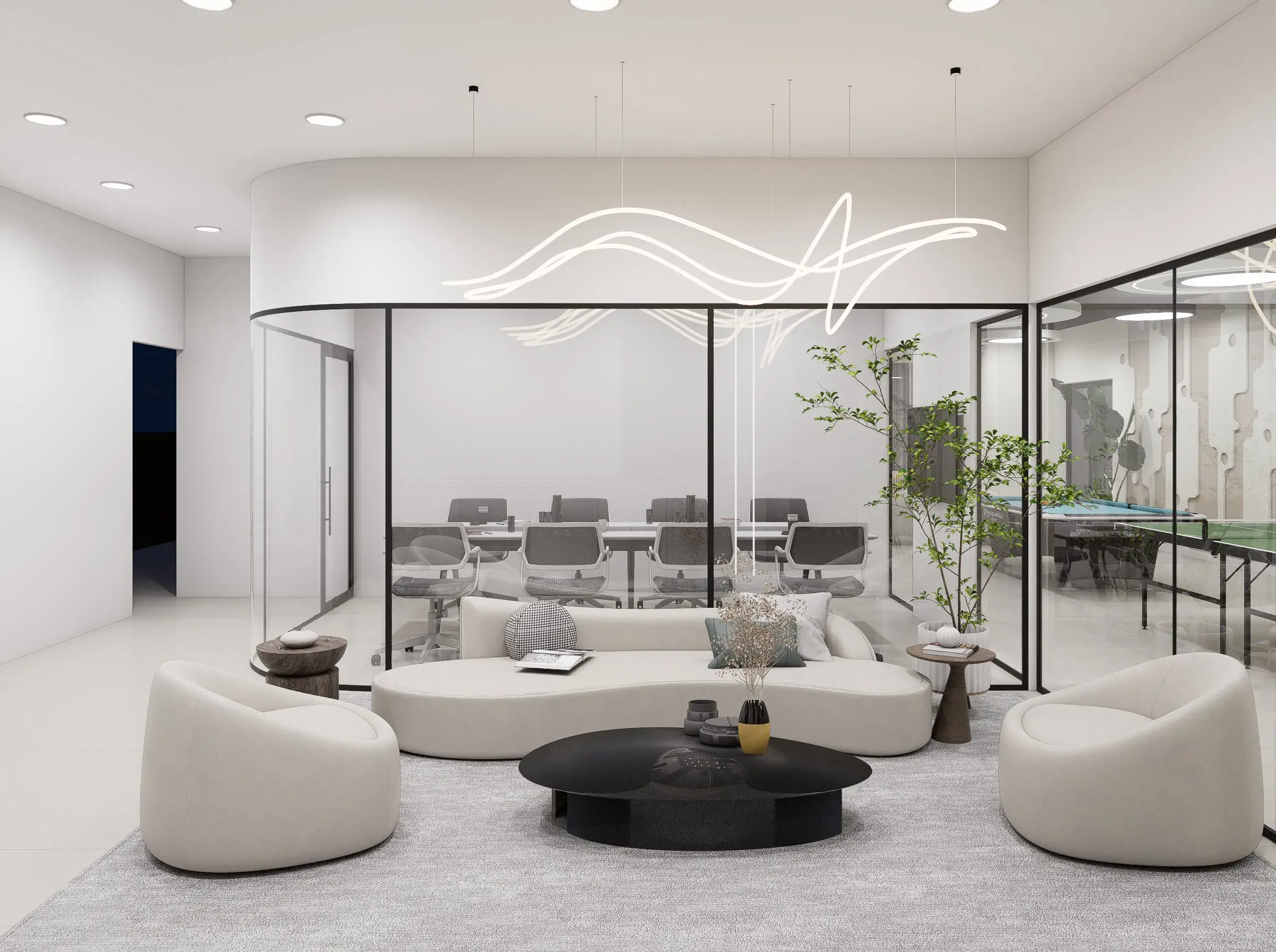 Reception desk at Arenesha coworking space